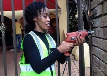 Mpho Phuku who owns The Lioness Security Services and Lioness Lock and Key.