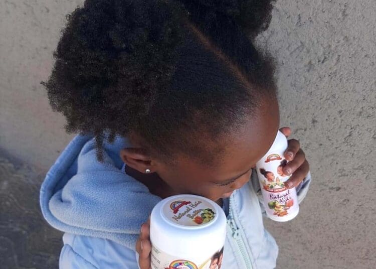 Beautiful hair treated with Entle Kiddies products