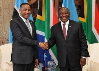 President Cyril Ramaphosa and President Duma Boko during the closing session of the South Africa–Botswana Bi-National Commission in Gaborone, where both countries reaffirmed efforts to boost trade and economic cooperation.
Photo: GovZA