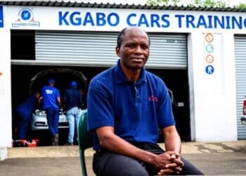 SMME owner Dr Isaac Boshomane, founder of Kgabo Cars, which develops artisans and tackles youth unemployment.