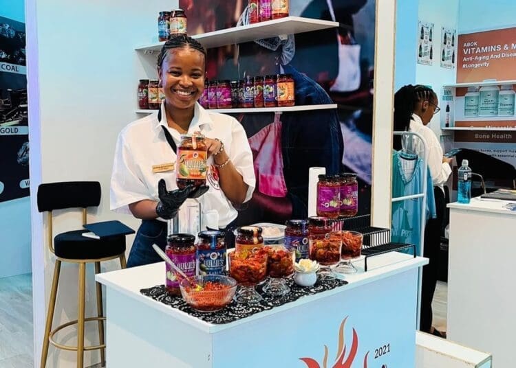 Muofhe Ratshikombo showcases Oumies Grande’s mango-based condiments as the business explores new markets.