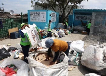 Andiswa Khumalo, a cleaner and mother of four, recycling started as a way to earn extra money but has since become part of her daily routine