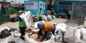 Andiswa Khumalo, a cleaner and mother of four, recycling started as a way to earn extra money but has since become part of her daily routine