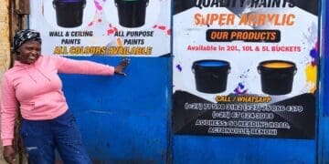 Entrepreneur Thembisile Magwaza, 44, has turned paint-making into a growing family business